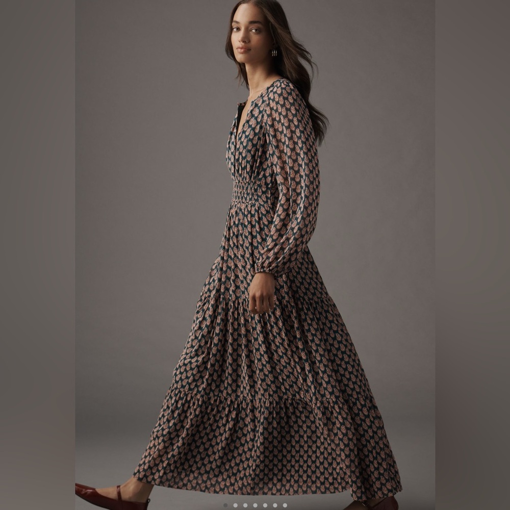 Anthropologie somerset chiffon dress, LNWOT, size L